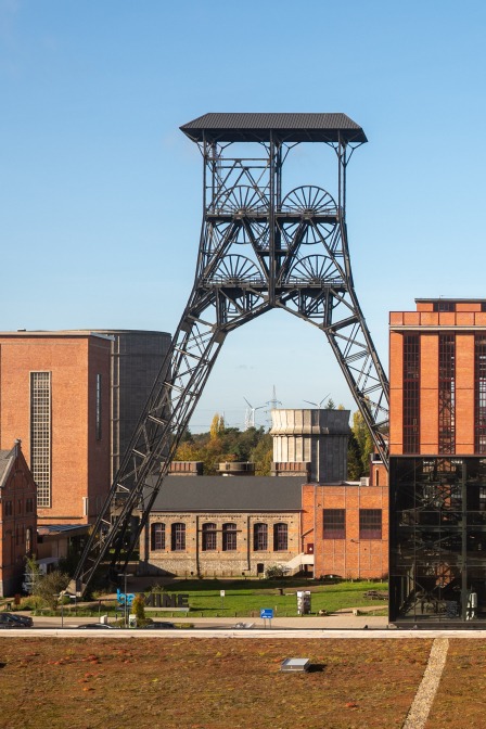 aanzicht vanop terril